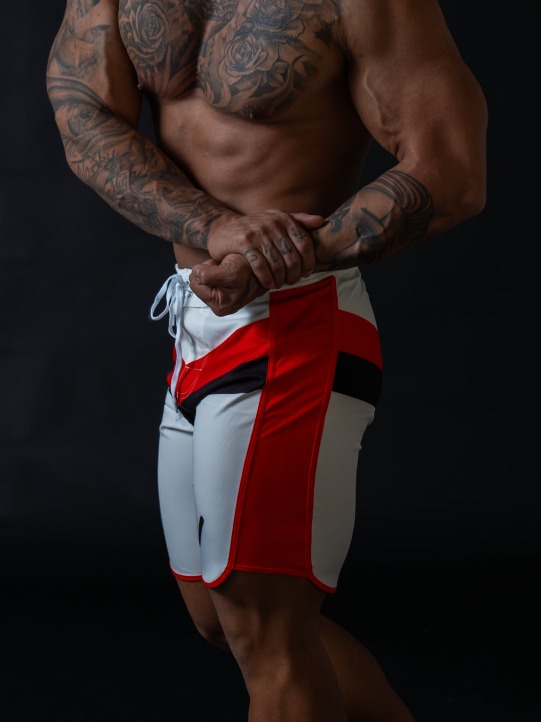 MEN'S PHYSIQUE SHORTS - WHITE image 3