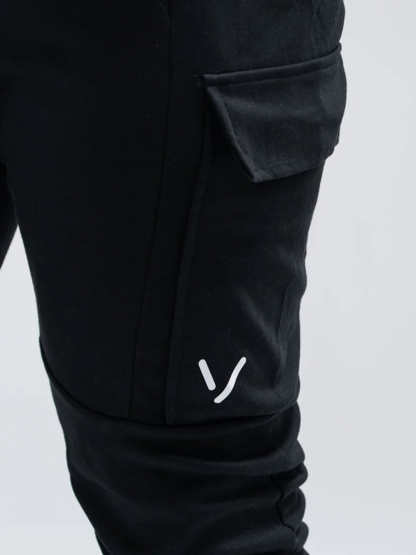 CARGO TRACK PANTS - BLACK image 2