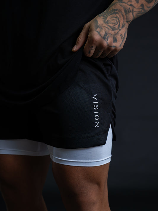 2 IN 1 SHORTS - BLACK image 0