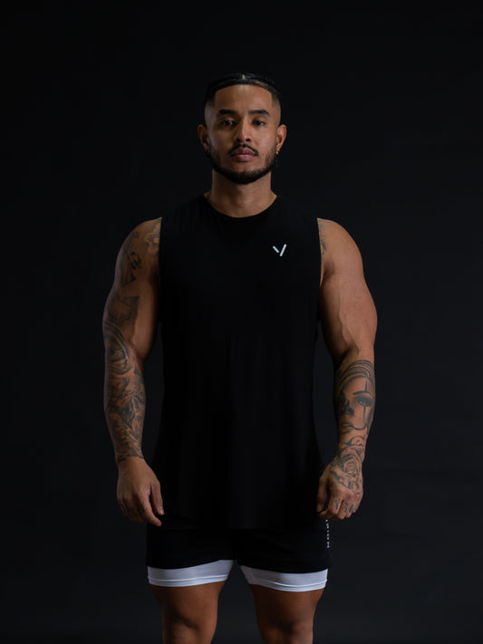 VISION MUSCLE TANKS - BLACK image 0